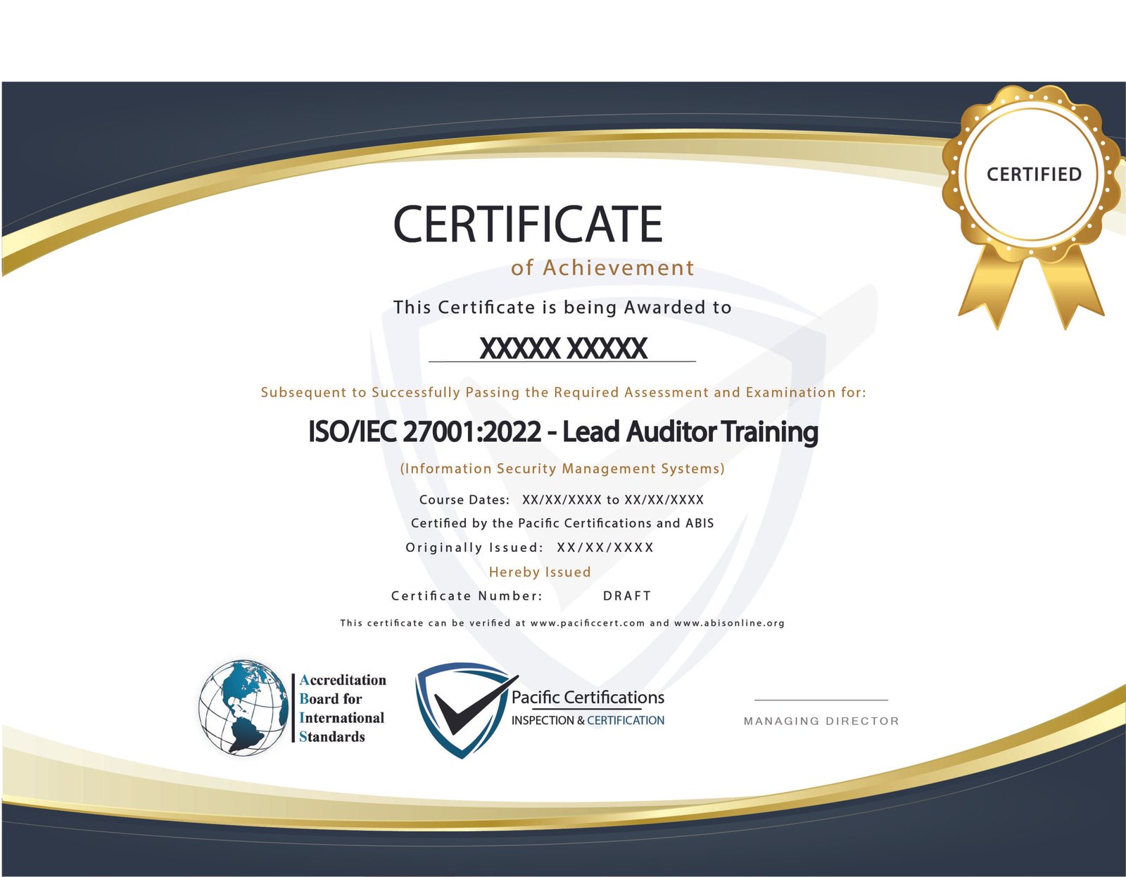 ISO 27001:2022 Lead Auditor Training