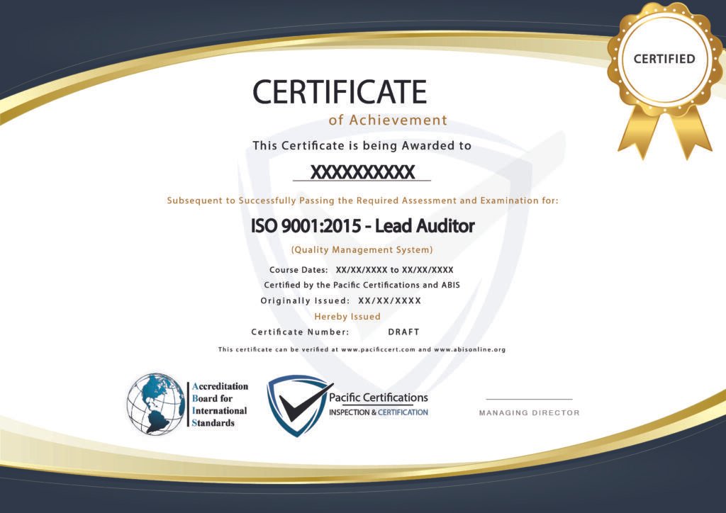 Lead Auditor Training